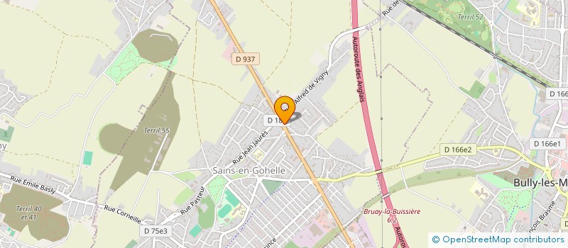 localisation de l'entreprise SCI DE L'ARTOIS  SAINS-EN-GOHELLE