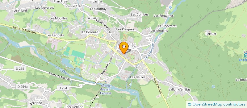 localisation de l'entreprise SCI DE L ARVE à SAMOENS