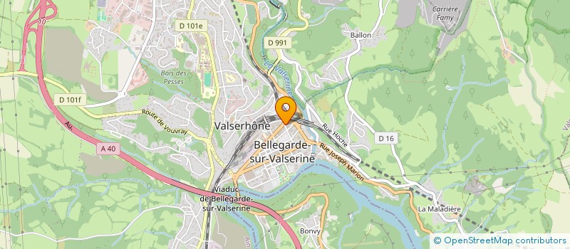 localisation de l'entreprise SCI DE L'ARVE  VALSERHONE