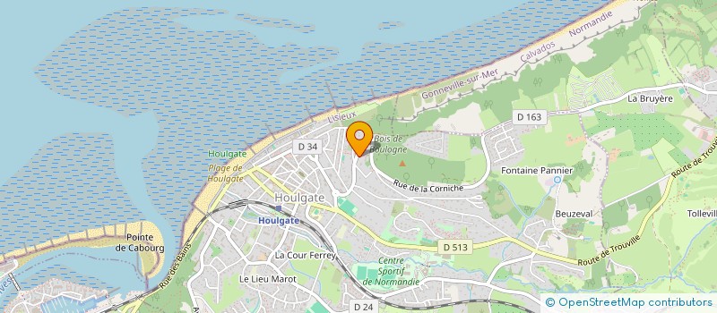 localisation de l'entreprise SCI DE L'ARVERNE  HOULGATE