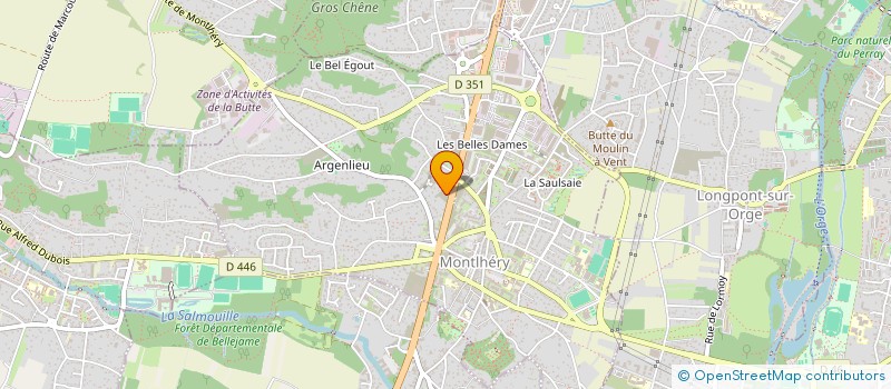 localisation de l'entreprise SCI DE L'AS  MONTLHERY