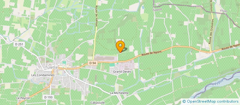 localisation de l'entreprise SCI DE L'ASPRE  ROCHEGUDE