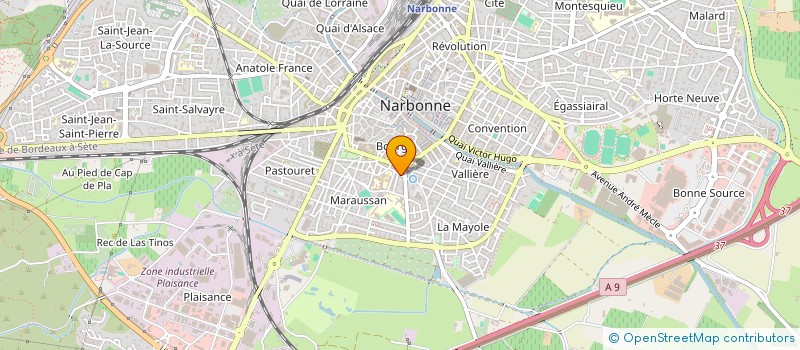 localisation de l'entreprise SCI DE L'ASTROLABE à NARBONNE