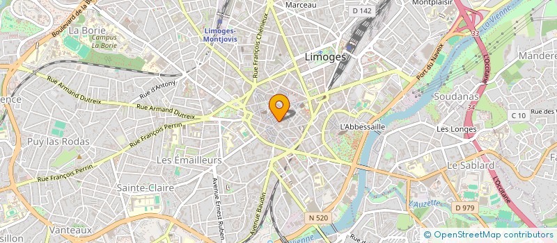localisation de l'entreprise SCI DE L ATALANTE à LIMOGES