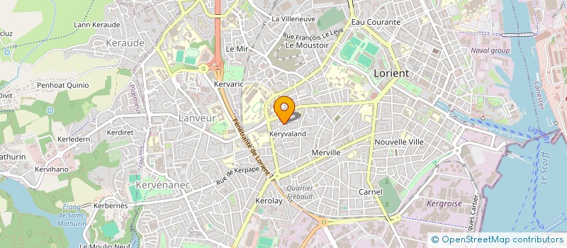 localisation de l'entreprise SCI DE L'ATELIER 26  LORIENT