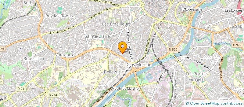 localisation de l'entreprise SCI DE L ATELIER à LIMOGES