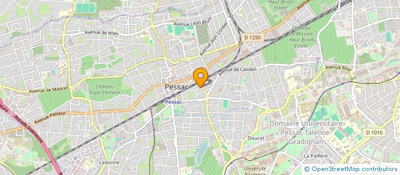 localisation de l'entreprise SCI DE L'ATELIER  PESSAC