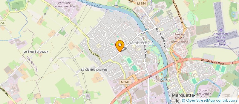 localisation de l'entreprise SCI DE L'ATELIER  WAMBRECHIES