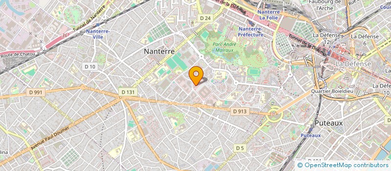 localisation de l'entreprise SCI DE L'ATELIER  NANTERRE