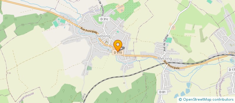 localisation de l'entreprise SCI DE L'ATELIER  DIEBLING