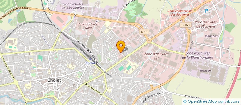 localisation de l'entreprise SCI DE L'ATELIER BEAUREGARD à CHOLET