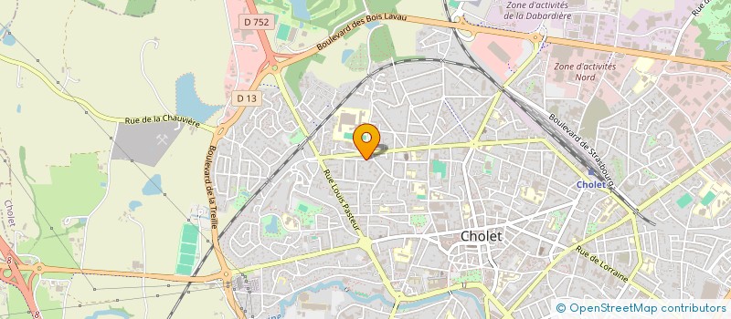 localisation de l'entreprise SCI DE L'ATELIER DE L'ETOILE à CHOLET