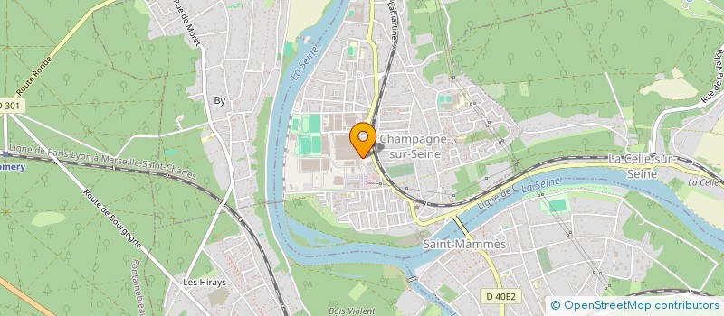 localisation de l'entreprise SCI DE L'ATELIER DES ROSEAUX  CHAMPAGNE SUR SEINE