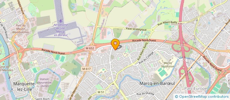 localisation de l'entreprise SCI DE L'ATELIER DU POTIER à MARCQ-EN-BARŒUL