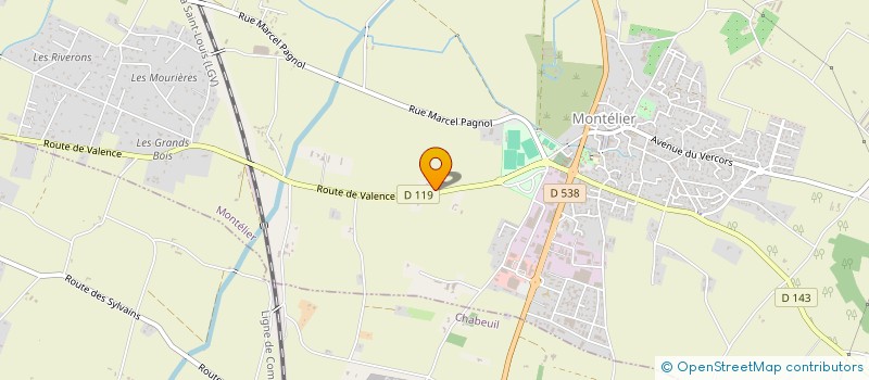 localisation de l'entreprise SCI DE L'ATELIER STJ à MONTELIER