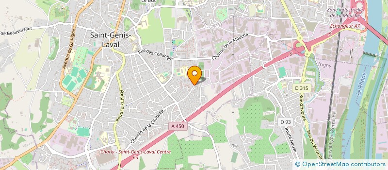 localisation de l'entreprise SCI DE L ATLANTIQUE  SAINT-GENIS-LAVAL