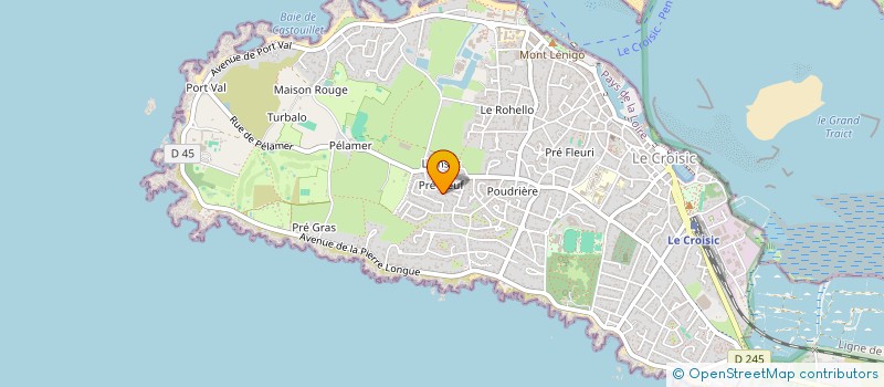 localisation de l'entreprise SCI DE L'ATLANTIQUE  LE CROISIC