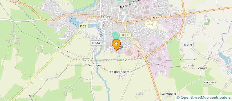 localisation de l'entreprise SCI DE L ATLANTIQUE  ERNEE