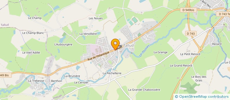 localisation de l'entreprise SCI DE L ATLANTIQUE  LE TALLUD