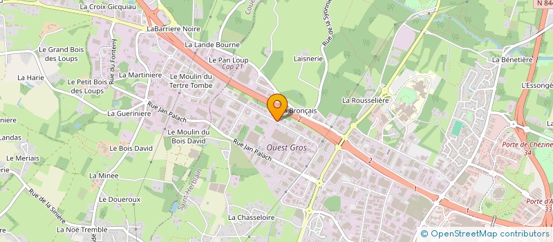 localisation de l'entreprise SCI DE L'ATLANTIQUE  SAINT-HERBLAIN