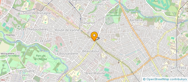 localisation de l'entreprise SCI DE L'ATLANTIQUE  SAINT-HERBLAIN