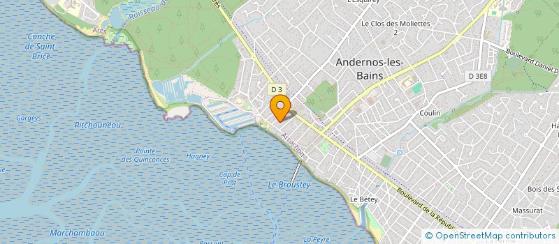 localisation de l'entreprise SCI DE L'ATLANTIQUE NORD  ANDERNOS-LES-BAINS