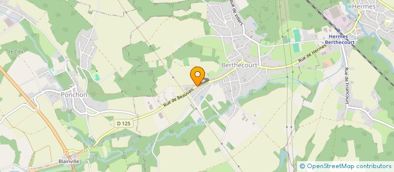 localisation de l'entreprise SCI DE L'ATTENDUE  BERTHECOURT