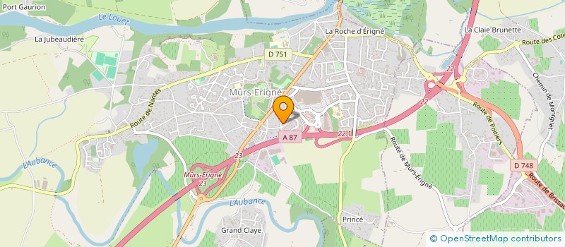 localisation de l'entreprise SCI DE L'AUBANCE  MURS-ERIGNE