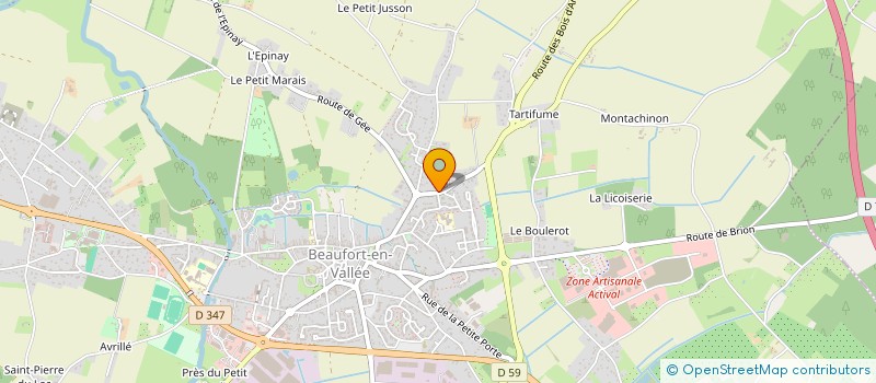 localisation de l'entreprise SCI DE L'AUBANCE à BRISSAC LOIRE AUBANCE