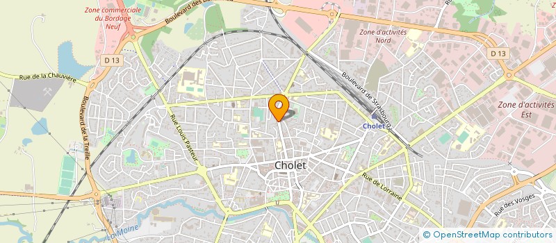 localisation de l'entreprise SCI DE L AUBE à CHOLET
