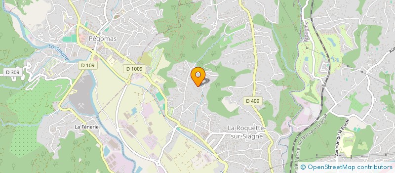 localisation de l'entreprise SCI DE L AUBE à LA ROQUETTE-SUR-SIAGNE