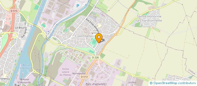 localisation de l'entreprise SCI DE L'AUBE  COLOMBELLES