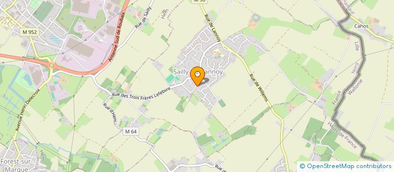 localisation de l'entreprise SCI DE L'AUBEL  SAILLY-LEZ-LANNOY