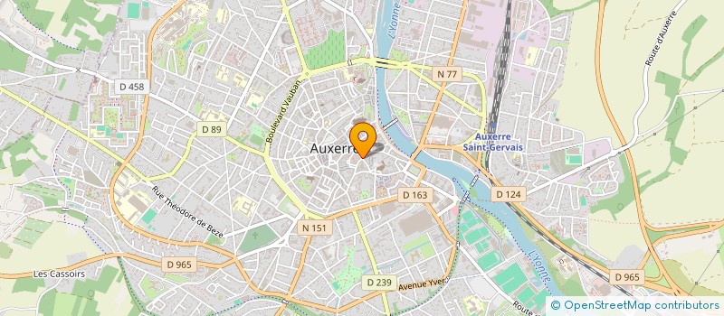 localisation de l'entreprise SCI DE L AUBEPIN à AUXERRE