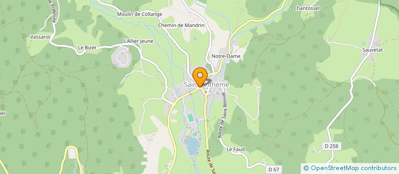 localisation de l'entreprise SCI DE L'AUBEPIN  SAINT-ANTHEME