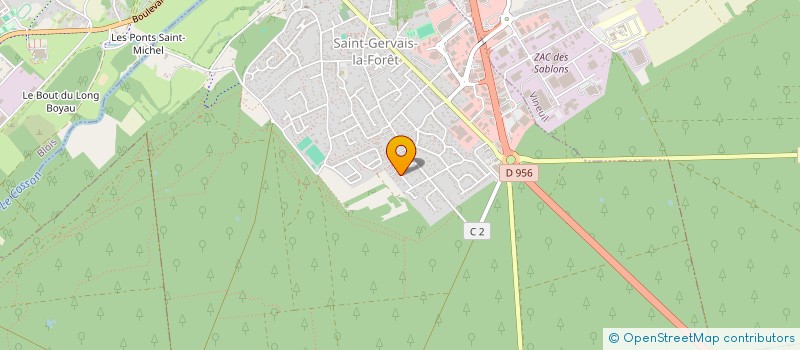 localisation de l'entreprise SCI DE L'AUBEPIN  SAINT-GERVAIS-LA-FORET