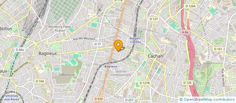 localisation de l'entreprise SCI DE L'AUBEPINE  CACHAN