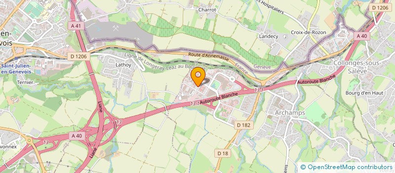 localisation de l'entreprise SCI DE L' AUBEPINE  SAINT-JULIEN-EN-GENEVOIS