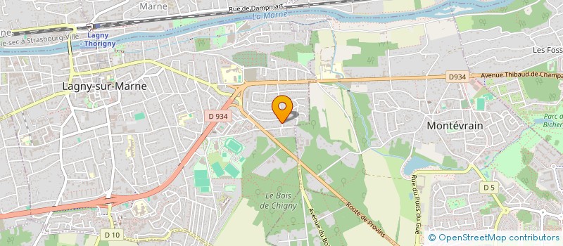 localisation de l'entreprise SCI DE L AUBERGE  LAGNY-SUR-MARNE