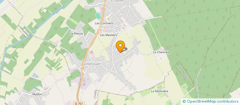 localisation de l'entreprise SCI DE L'AUBERGE DE CHAILLES  CHAILLES