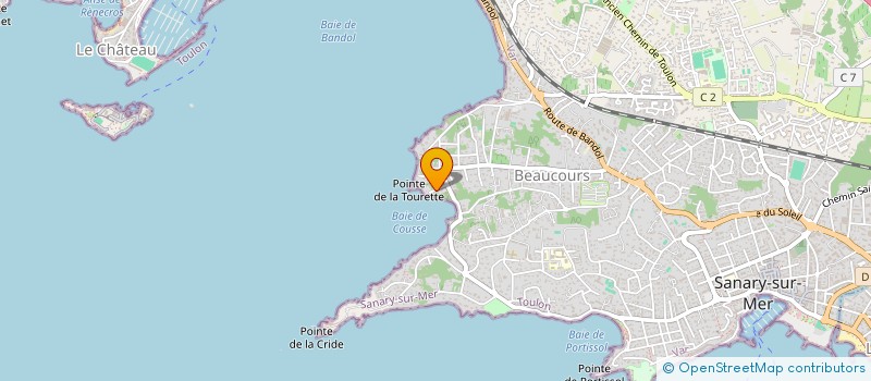 localisation de l'entreprise SCI DE L'AUBERGE DE FOND ROSE à SANARY-SUR-MER