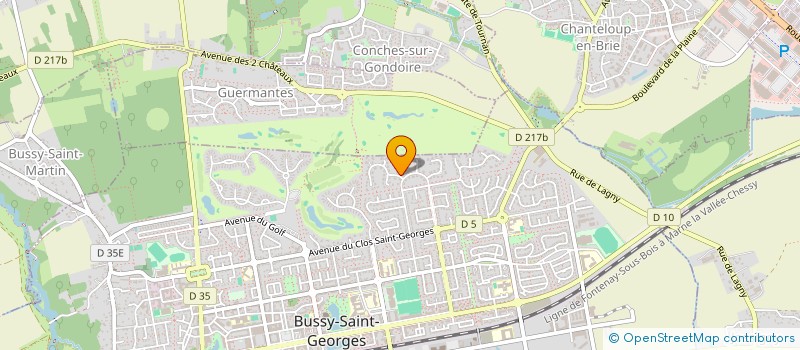 localisation de l'entreprise SCI DE L'AUBETIN  BUSSY-SAINT-GEORGES