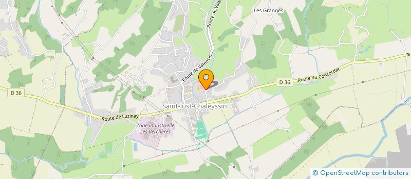 localisation de l'entreprise SCI DE L'AUBIER  SAINT-JUST-CHALEYSSIN