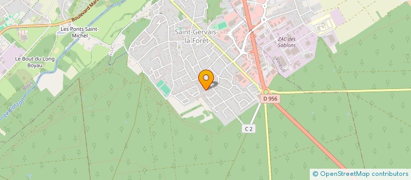 localisation de l'entreprise SCI DE L'AUBIJON  SAINT-GERVAIS-LA-FORET