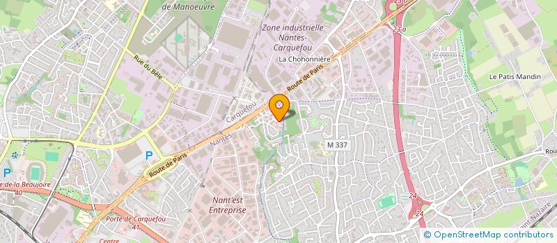 localisation de l'entreprise SCI DE L'AUBINIERE à NANTES