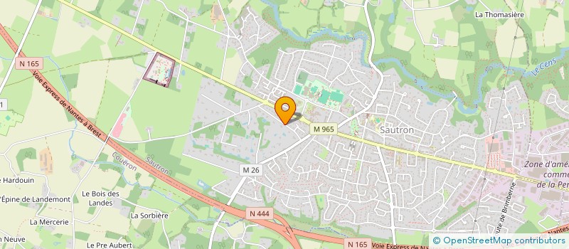 localisation de l'entreprise SCI DE L'AUBINIERE à SAUTRON