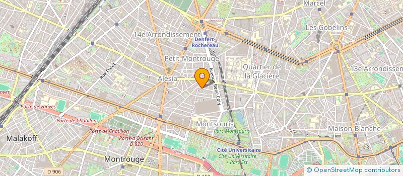 localisation de l'entreprise SCI DE L'AUDE  PARIS