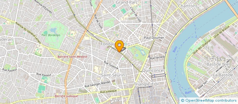 localisation de l'entreprise SCI DE L'AUDEGE  BORDEAUX