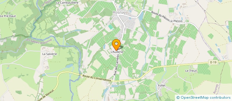 localisation de l'entreprise SCI DE L'AUDERIE à ROSNAY
