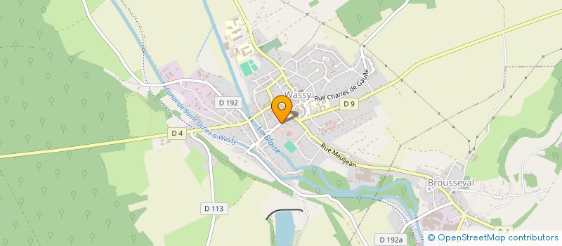 localisation de l'entreprise SCI DE L'AUJON à WASSY